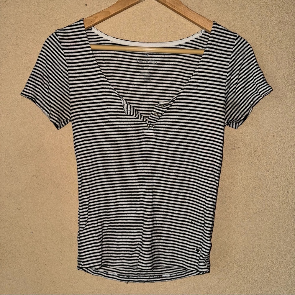 American Eagle soft & sexy striped t shirt - Picture 1 of 4